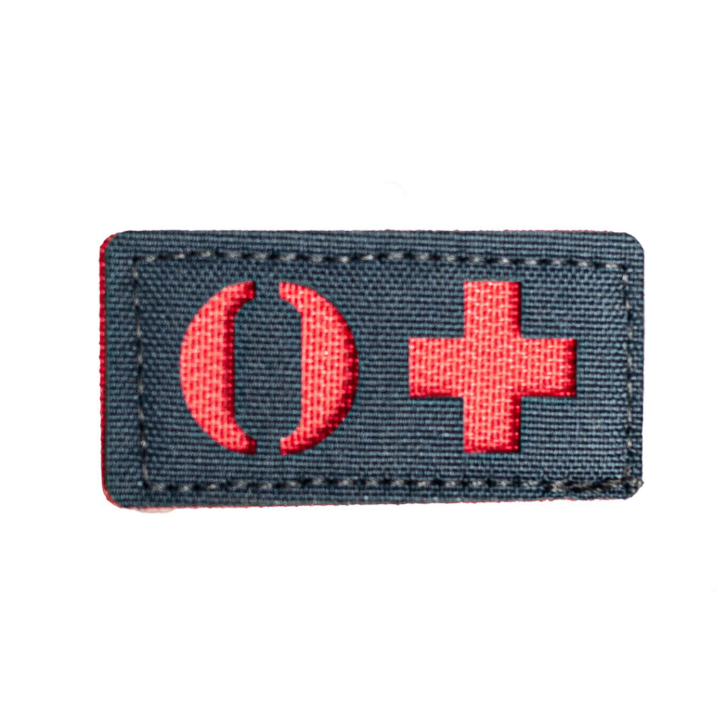 Patch Tipo Sanguíneo O Positivo - Azul Dark