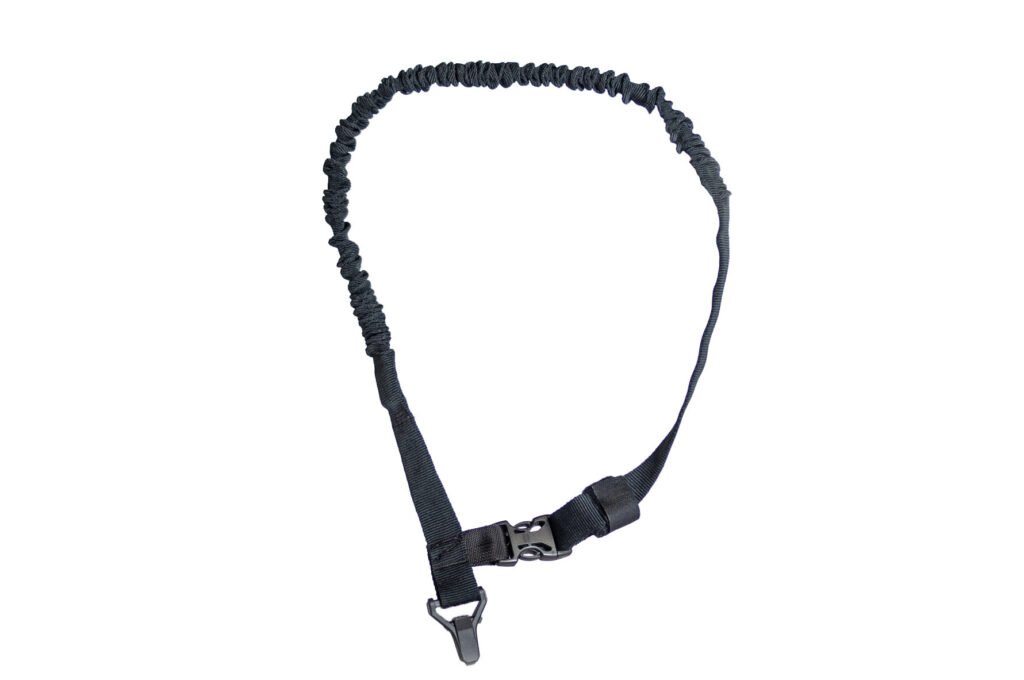 Bandoleira 1 ponto com Elástico e Mosquetão - Preta