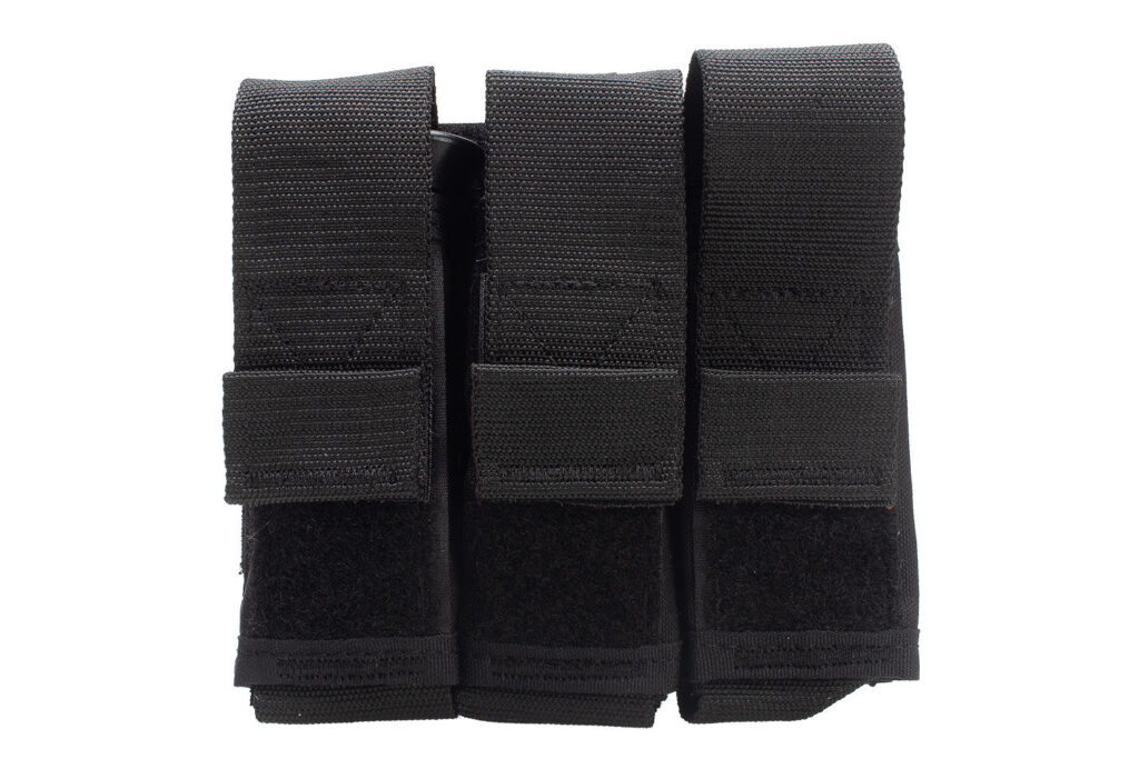 Porta Carregador Modular de Pistola Triplo - Preto