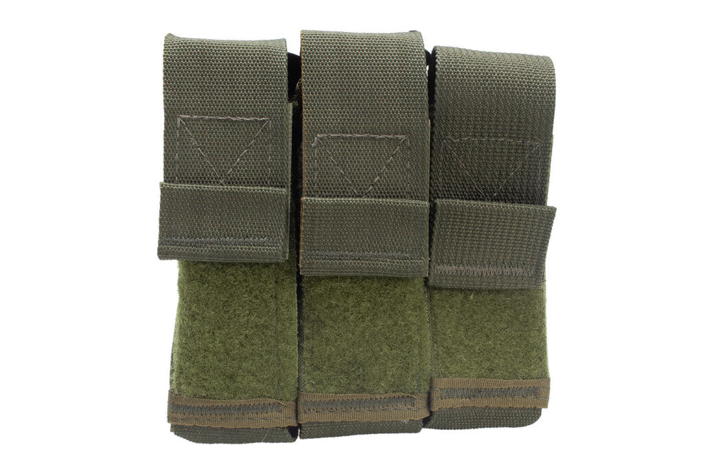 Porta Carregador Modular de Pistola Triplo - Verde