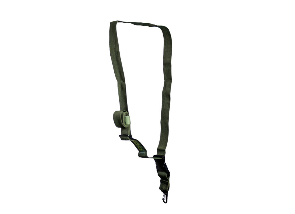 Bandoleira 1 Ponto Mosquetão 40MM -Verde