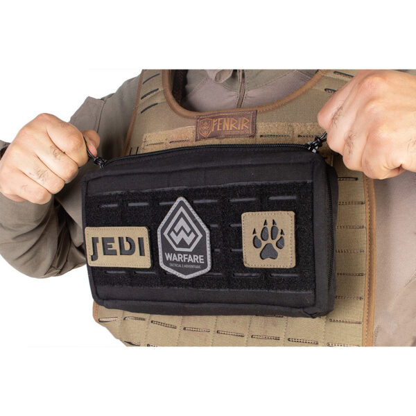 Bolso Modular Horizontal EDC Laser Cut - Preto