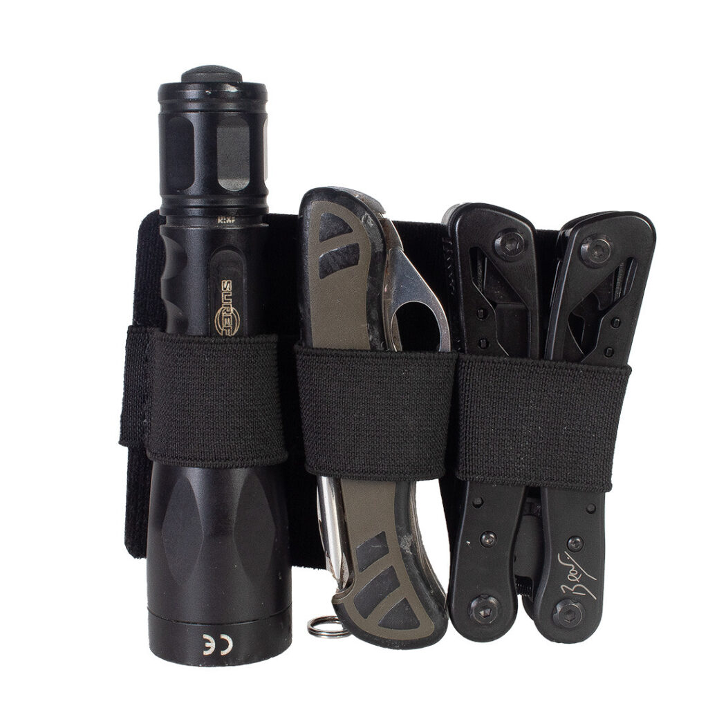 Organizador com Velcro Triplo - EDC - Preto