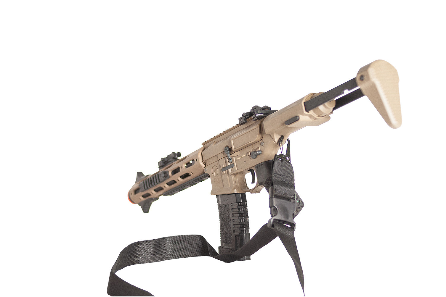 Bandoleira 1 Ponto Mosquetão 40MM- Preta