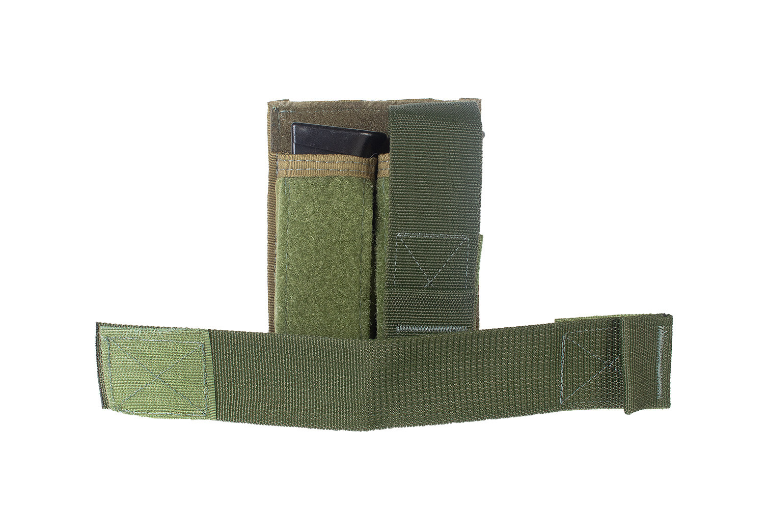 Porta Carregador Modular de Pistola Duplo - Verde