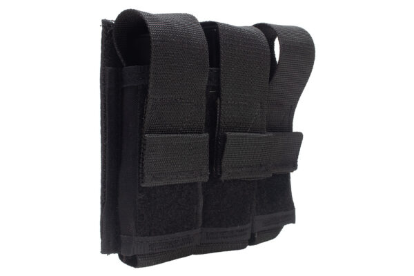 Porta Carregador Modular de Pistola Triplo - Preto