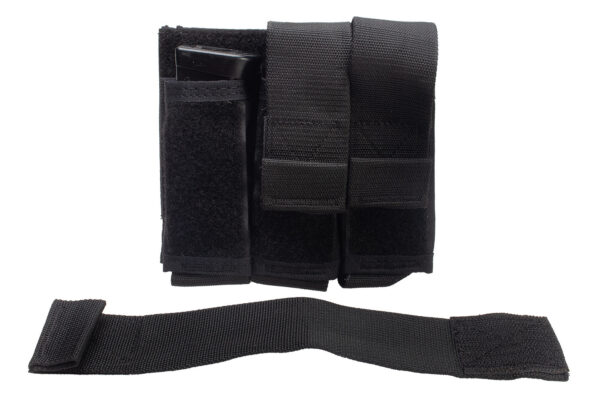 Porta Carregador Modular de Pistola Triplo - Preto