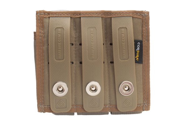 Porta Carregador Modular de Pistola Triplo - Coyote