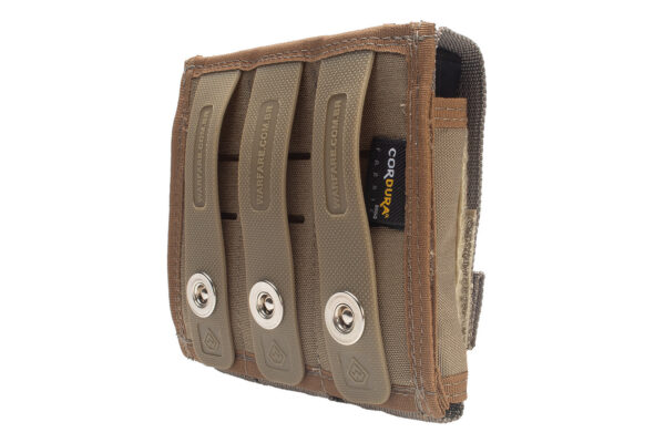 Porta Carregador Modular de Pistola Triplo - Coyote