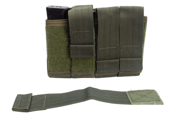 Porta Carregador Modular de Pistola Quadruplo - Verde