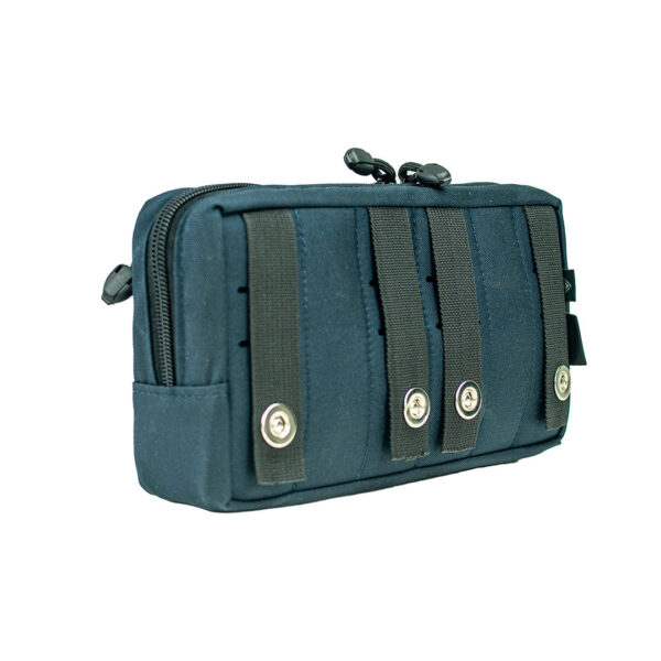 Bolso Modular Horizontal 2 zip Laser Cut - Azul Dark