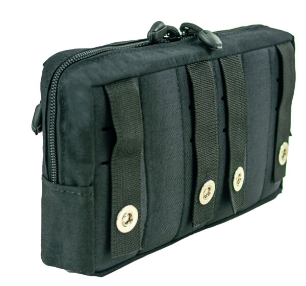 Bolso Modular Horizontal 2 zip Laser Cut - Azul Dark