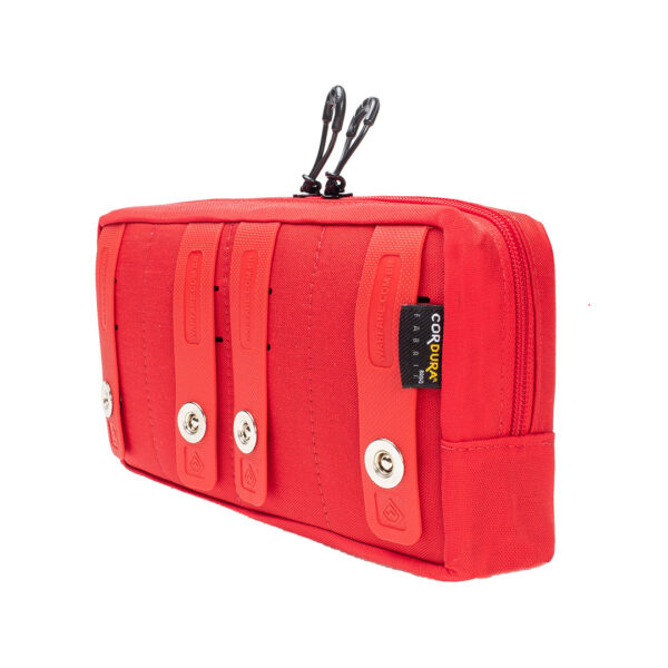 Bolso Modular Horizontal 2 Zip Laser Cut - Vermelho