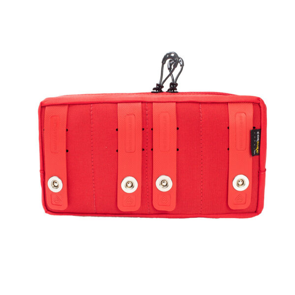 Bolso Modular Horizontal 2 Zip Laser Cut - Vermelho
