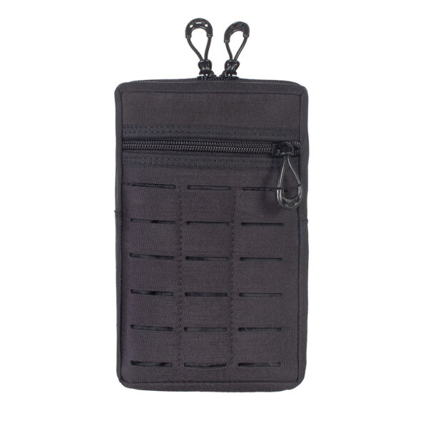 Bolso Modular Vertical 2 Zip Laser Cut - Preto