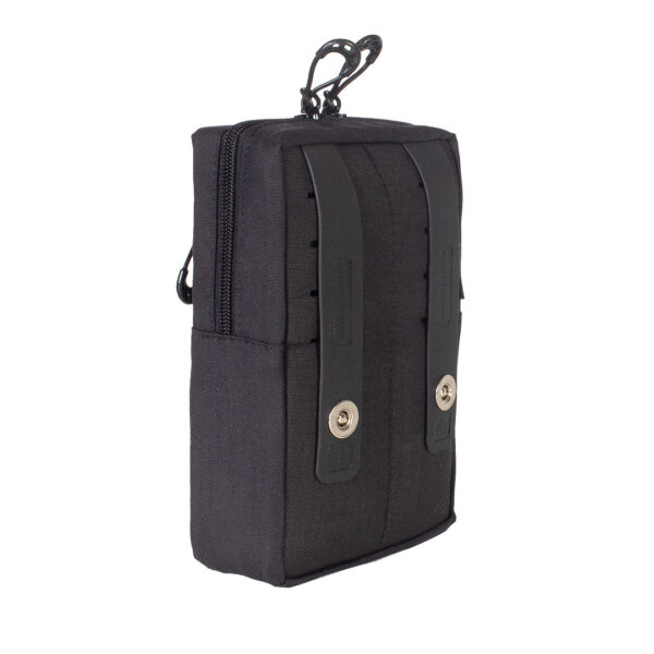 Bolso Modular Vertical 2 Zip Laser Cut - Preto