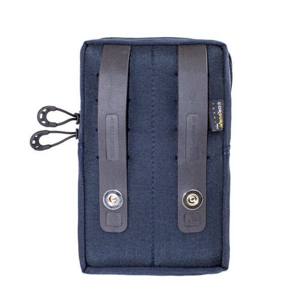 Bolso Modular Vertical 2 zip Laser Cut - Azul Dark