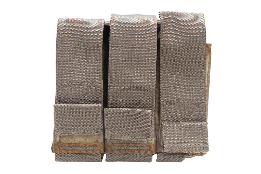 Porta Carregador Modular de Pistola Triplo - Coyote