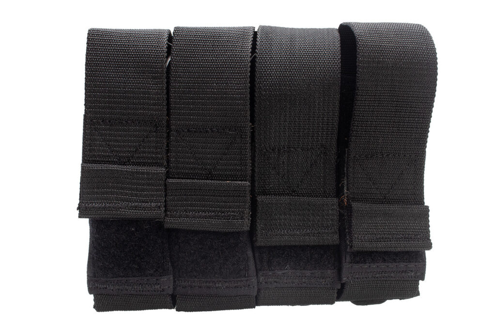 Porta Carregador Modular de Pistola Quadruplo - Preto