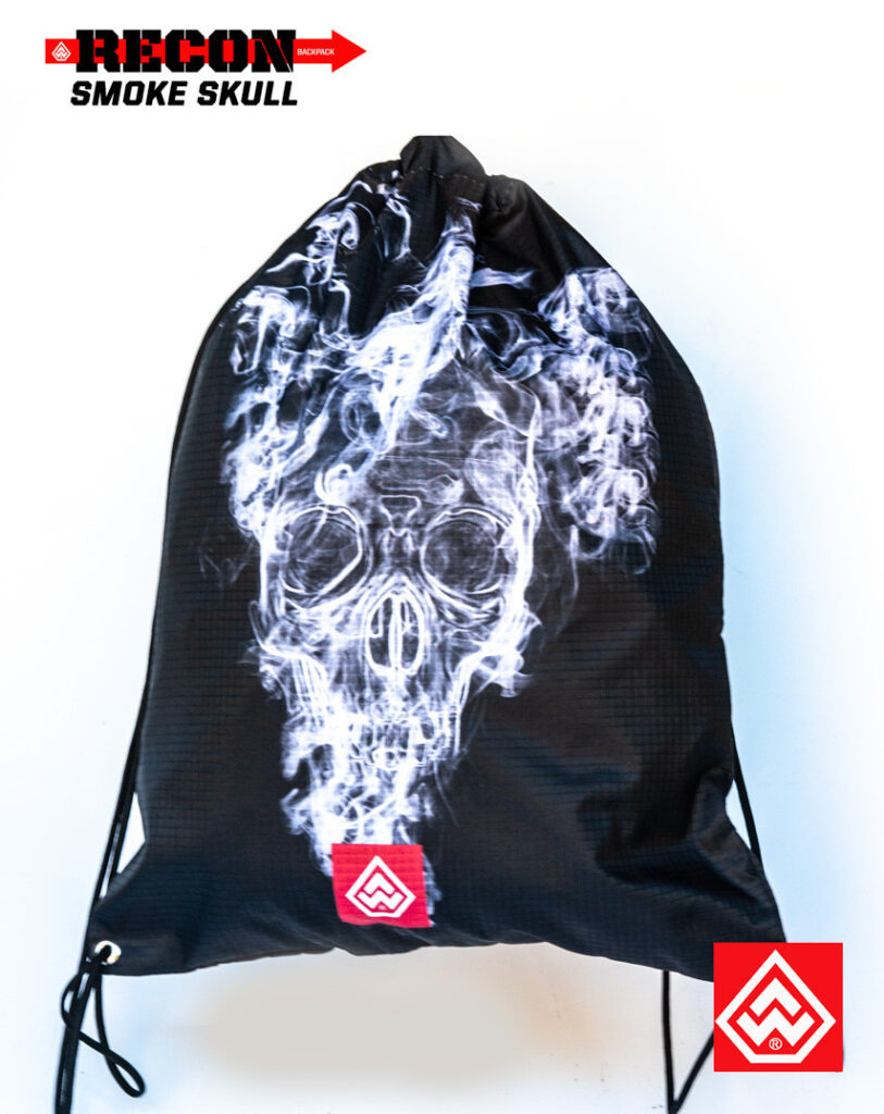 Mochila / Bolsa Saco Smoke Skull – Preta